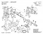 Bosch 0 601 927 727 Gsr 9,6 Vet Cordless Screw Driver 9.6 V / Eu Spare Parts